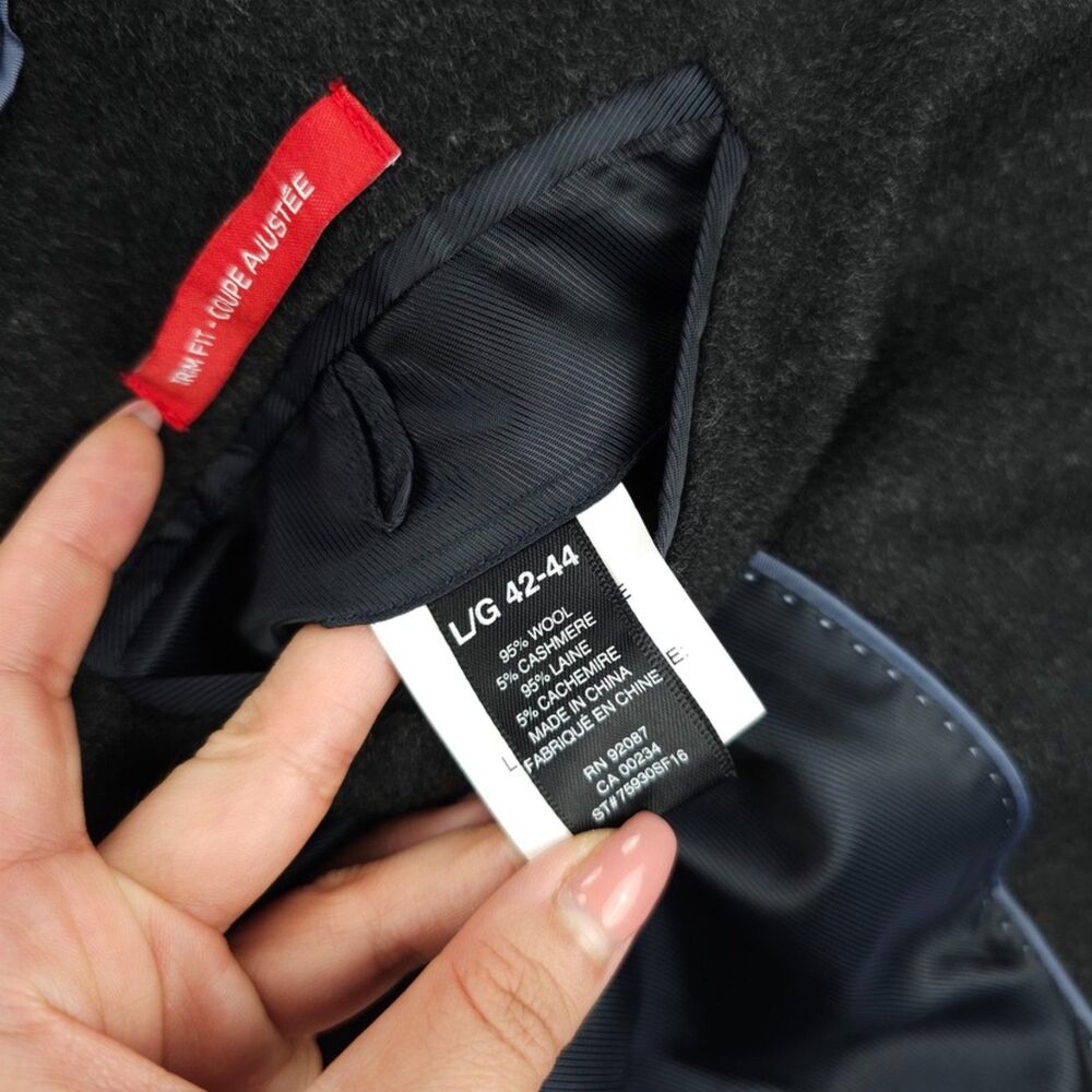 NEW Saks Fifth Avenue Wool Cashmere long Car Coat Old Money Quiet Luxury Preppy - Picture 3 of 14